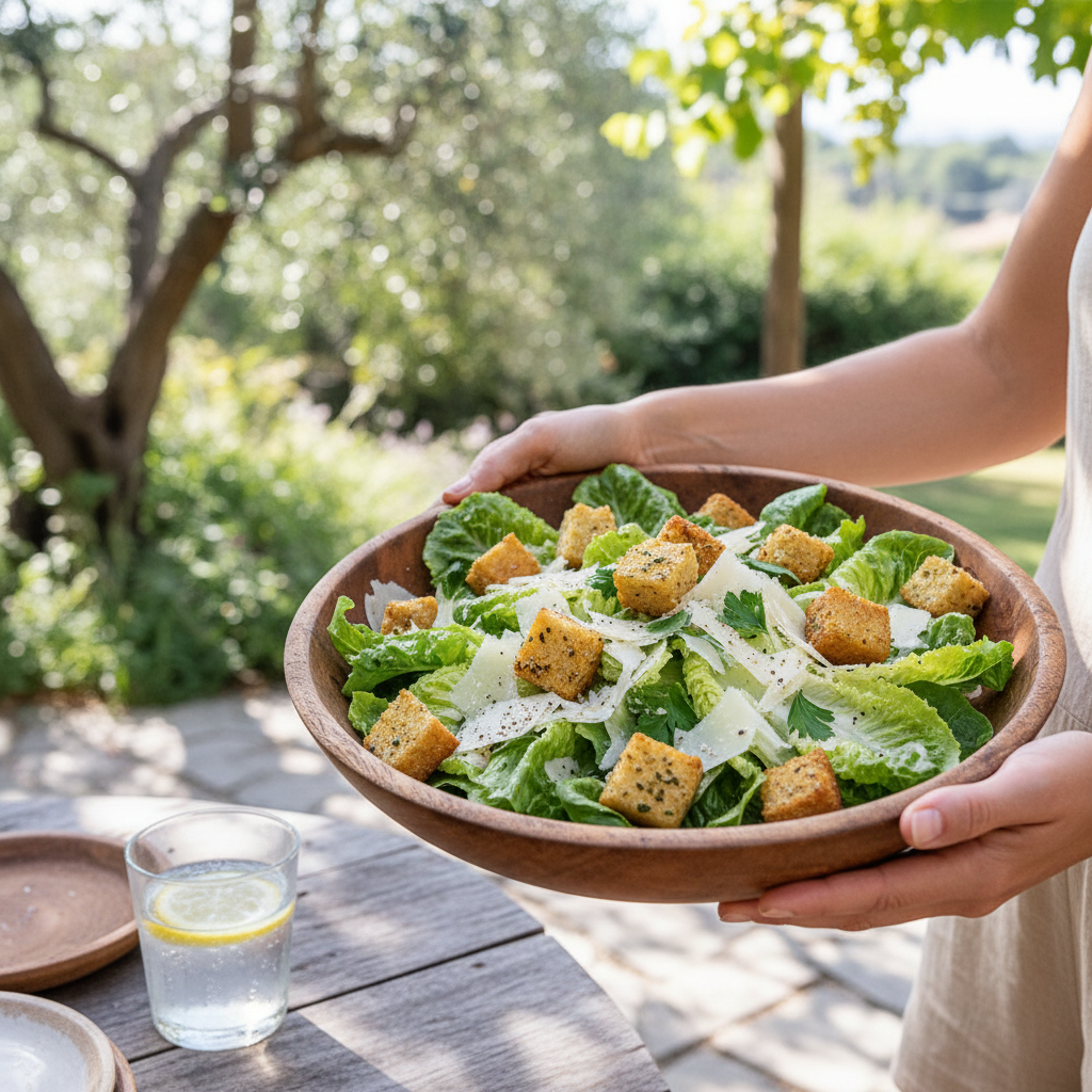 Caesar salad lifestyle shot